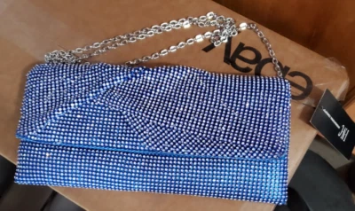 I.N.C. International Concepts Hether Twist Clutch Crossbody Bag Ocean Blue - Image 1 of 2