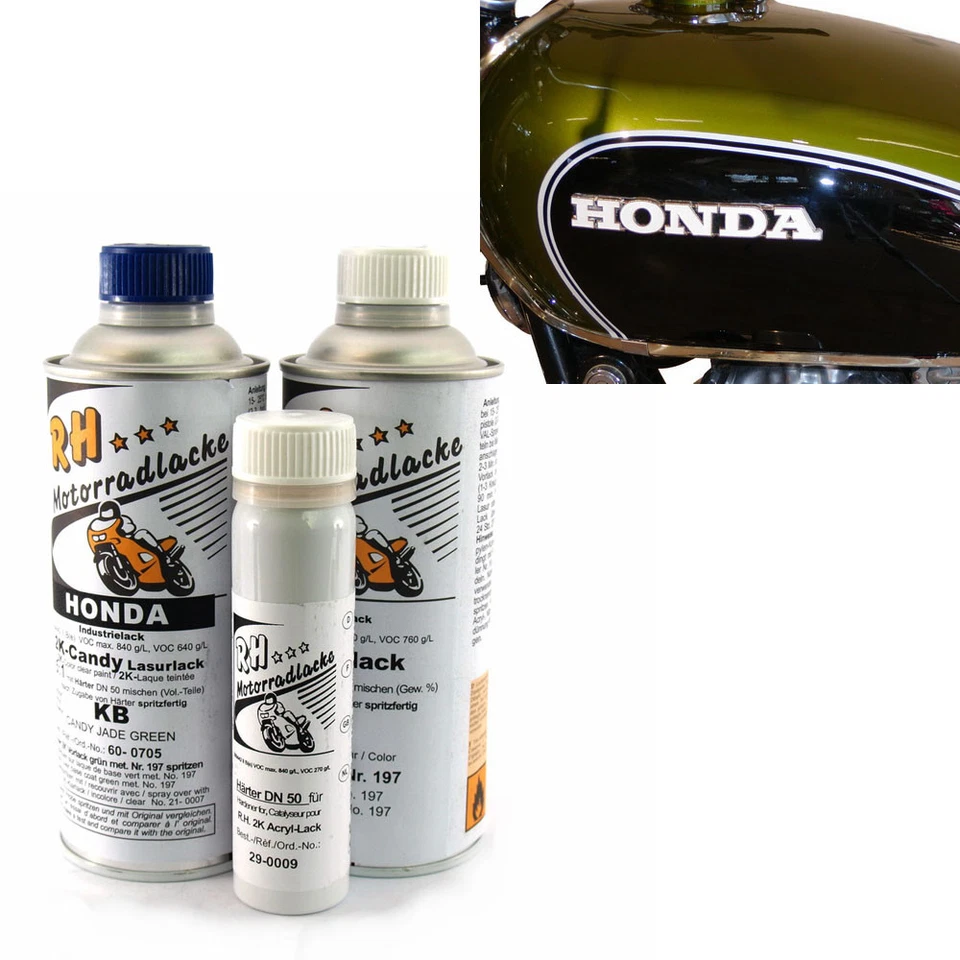 Honda CB 500 Four K0 K1 Lacksatz Lack Candy Jade Green Paint Color Kit SOHC - Bild 1 von 1