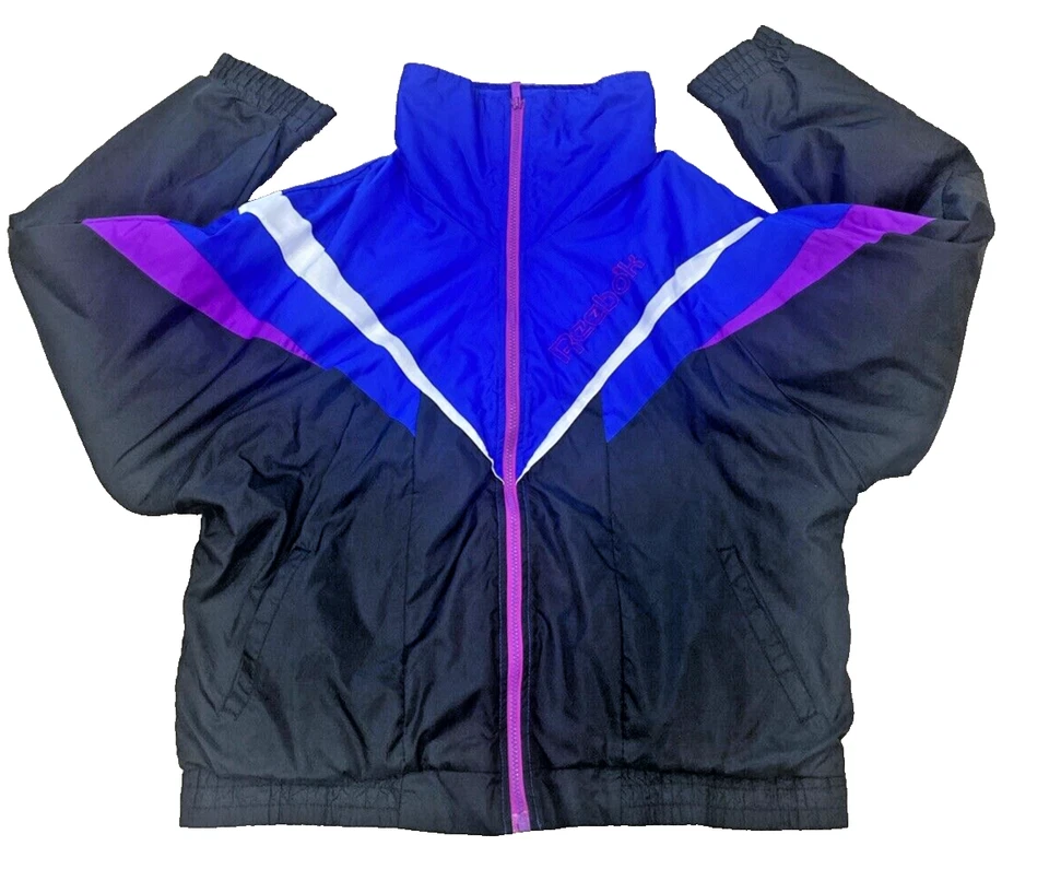 Chaqueta cortavientos vintage Reebok Sport Y2K nailon talla grande Foto 1 de 4
