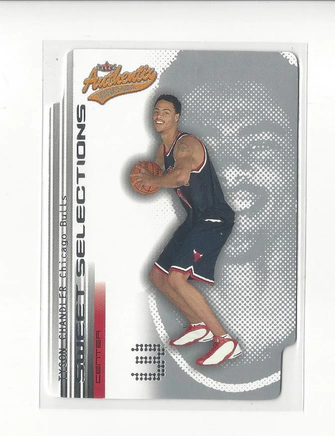 2001-02 Fleer Authentix Sweet Selections #2 Tyson Chandler Rookie Bulls - Image 1 of 1
