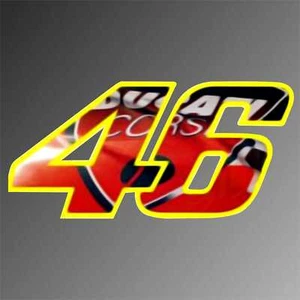Pegatina - Pegatina 46 Valentino Rossi Moto GP Superbike StickeR CAL - Imagen 1 de 1
