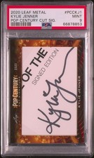 2020 Leaf Metal Pop Century Kylie Jenner Signed Cut AUTO PSA 9 MINT Kardashians