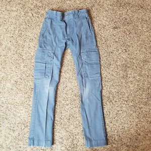Tommy Hilfiger Boys Size 7 Blue Cargo Pants Adjustable Waist - Picture 1 of 6