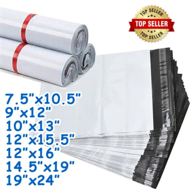 Poly Mailers Shipping Bags Envelopes Premium Bags 9x12" 10x13" 12x15.5" 14.5x19" - Image 1 of 4