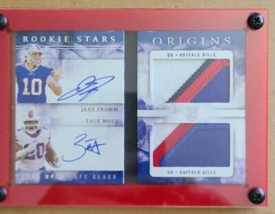 2020 Origins Rookie Stars Signatures Booklet Fromm-Moss /25 Buffalo Bills  - Image 1 of 4
