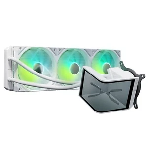 TRYX PANORAMA SE ARGB 360 White Liquid Cooler With Curved Amoled Display Asetek - Afbeelding 1 van 6