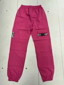 Shein Hot Pink Elastic Waist Athletic Cargo Pants Girls Size 13-14Y - Picture 1 of 6