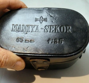 Mamiya Leather case for Sekor 65mm f3.5 TLR hard case (fits 55mm) Lens - Picture 1 of 8