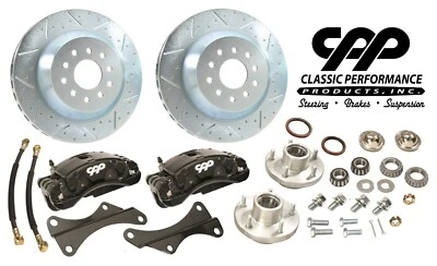 Chevy El Camino 1964-1972 13" kit de conversión/actualización de freno de disco negro Foto 1 de 4