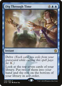Dig through Time X(4) Khans of Tarkir Excellent/Near Mint - R36 - 4RCards - Picture 1 of 1