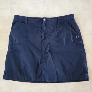 Croft & Barrow Classic Fit Stretch Skort Womens 12 Pockets Black - Picture 1 of 3