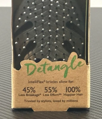 Wet Brush Go Green Mini Detangler Grey Ultra-Soft IntelliFlex Bristles Glide - Image 1 of 4