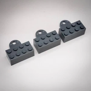 Lego 3x Magnetstein modifiziert 2 x 4 versiegelte Basis + Verlängerungsplatte 74188c01 grau - Bild 1 von 6