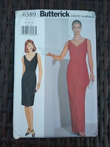 Butterick 6389 Size 18 20 22 Women's Dress Sewing Pattern  - Picture 1 of 3