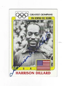 Signed HARRISON DILLARD 110 Meters 1983 USA Greatest Olympians Card #88 w/COA - Picture 1 of 1