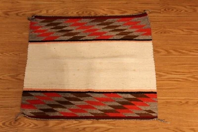 American Indian Navajo Rug Vintage Authentic Hand Woven Apx. 3x3 Ft. - Image 1 of 4