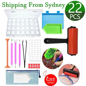 22 Piece 5D Diamond Painting Tools Box Diamond Accessories Diy Art Craft Pen Set - Picture 1 of 10