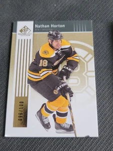 2011-12 UPPER DECK SP GAME USED NATHAN HORTON #8 #ed 96/100 - Picture 1 of 2