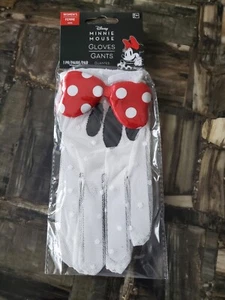 DISNEY MINNIE MOUSE COSTUME WOMEN’S GLOVES - Picture 1 of 6