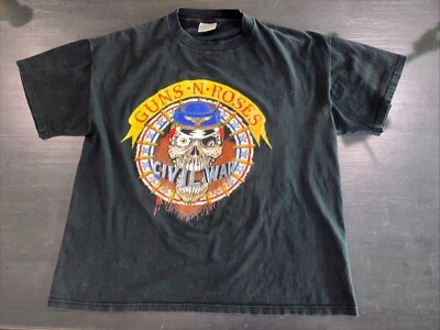 Camiseta De Colección 1991 Guns N Roses Concierto XL Guerra Civil Get In The Ring Brockum EE. UU. Foto 1 de 4