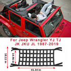 Cargo Net Car Top Roof Hammock Mesh For Jeep Wrangler JK JKU JL YJ TJ LJ 97-2020
