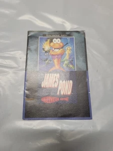 James Pond Underwater Agent Sega Genesis Game Instruction Manual Only - Picture 1 of 2