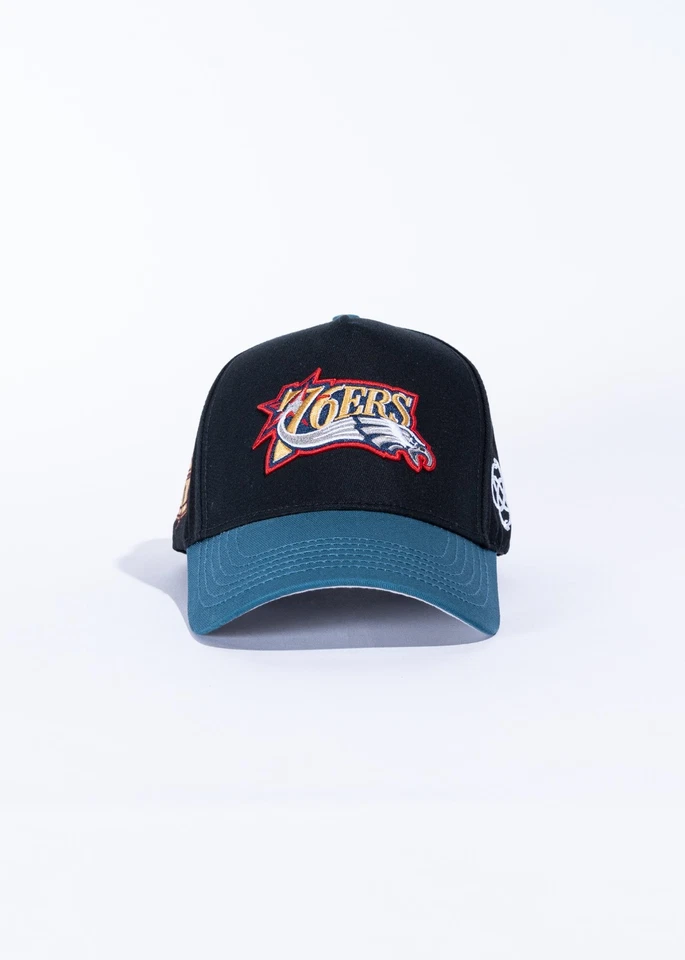 Gorra Philadelphia Eagles X 76ers negra/verde con cierre a presión talla única Foto 1 de 4