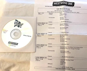 6/8/02 BEATLE YEARS PRESENTS THE R&R LOST WEEKEND  12 TUNES/ IN DEPTH INTERVIEWS - Picture 1 of 1