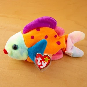 Peluche LIPS the Fish - Ty Beanie Babies (retirado) MWMT - NUEVO STOCK ANTIGUO - Imagen 1 de 3