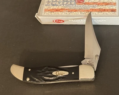 🔥 Navaja de bolsillo Case XX 61265AC 2018 negra áspera plegable media Hunter Kickstart Foto 1 de 4