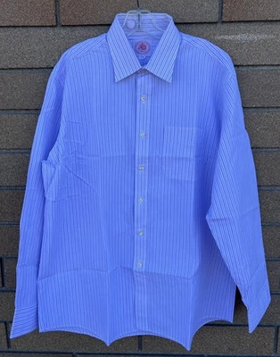 Vintage 80s J. Press Oxford Shirt 17-35 Blue Made in USA OCBD Ivy League 90s - Image 1 of 4
