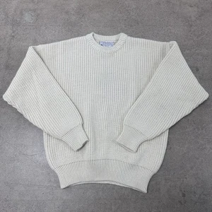 The Great Austrailian Sweater Sportscraft Heavy Cable Knit Sweater Beige Wool M - Picture 1 of 9