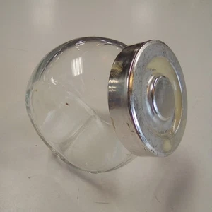 Vintage kleines 3" Kanister Winkelglas Apotheker Bonbonglas General mit Deckel - Bild 1 von 4