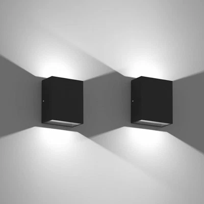 Klighten 2PCS Modern LED Wall Lights Up Down Wall Lamp Outdoor/Indoor IP65 Alumi - Image 1 of 4