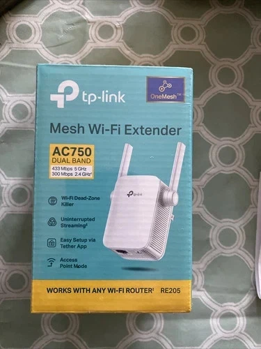TP-Link RE205 AC750 Dual-Band Mesh Wi-Fi Extender (E10036229) D5 - Image 1 of 1