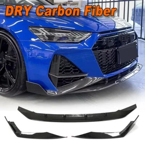 Alerón de parachoques delantero de carbono DRY para Audi RS6 RS7 C8 Avant 19-23 - Imagen 1 de 13
