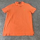 Ralph Lauren Polo Shirt Adult Large Orange Golf Golfer Rugby Mens A41