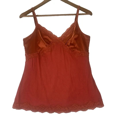 Camiseta vintage The Limited Y2K Babydoll top cami elastano renda aparada M Coquette - Imagem 1 de 4