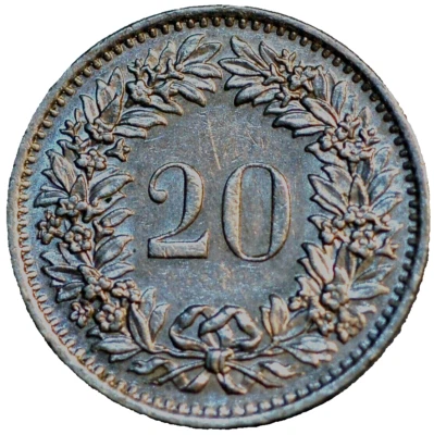 Switzerland 20 Rappen 1979 KM# 29a - Image 1 of 2