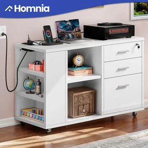 3 Drawers File Cabinet Lockable Lateral Office Filing Storage Adjustable Shelves - Picture 1 of 12