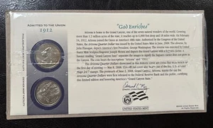 2008 Arizona - State Quarters Ersttag Münzbrief Q57 - NEU VERSIEGELT, P&D - Bild 1 von 4