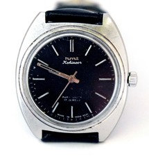 HMT Kohinoor Black Dial Mechanical Hand winding 17J Beautiful Men's Wrist Watch