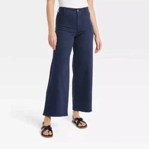 NEW Universal Thread Women's High-Rise Wide Leg Ankle Jeans Size 16 - Picture 1 of 9