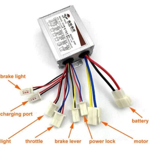 36/48V 350W/500W Electric Bicycle E-bike Brush DC Motor Speed Controller - Picture 1 of 13