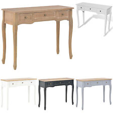Dressing Console Table with 3 Drawers 100cm Accent End Multi Colours vidaXL