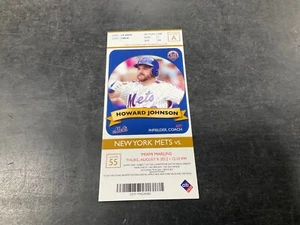 METS~2012 TICKET STUB 8/9/12 VS MARLINS~CUBIERTA: HOWARD JOHNSON - Imagen 1 de 1