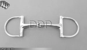 Dee Bit - DD Offset Dee Bit Steel Snaffle Mouth Bit, BT-0100 - Picture 1 of 3