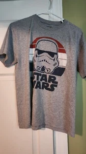 Star Wars Boys Short Sleeve Shirt Youth Large Gray - Picture 1 of 3