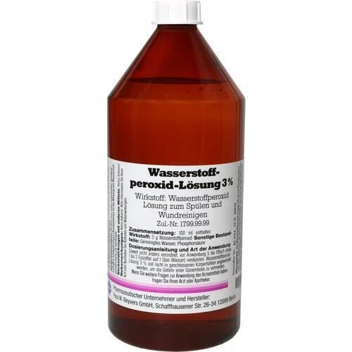 P.W. BEYVERS GMBH WASSERSTOFFPEROXID Lösung 3% 1000ml PZN: 4652521
