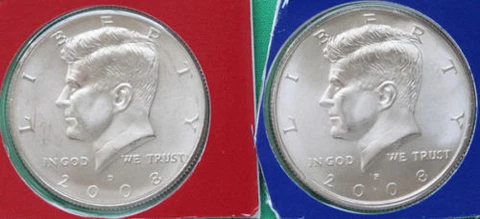 2008 P+D KENNEDY HALF UNCIRCULATED STILL IN MINT CELLO L@@K Cover